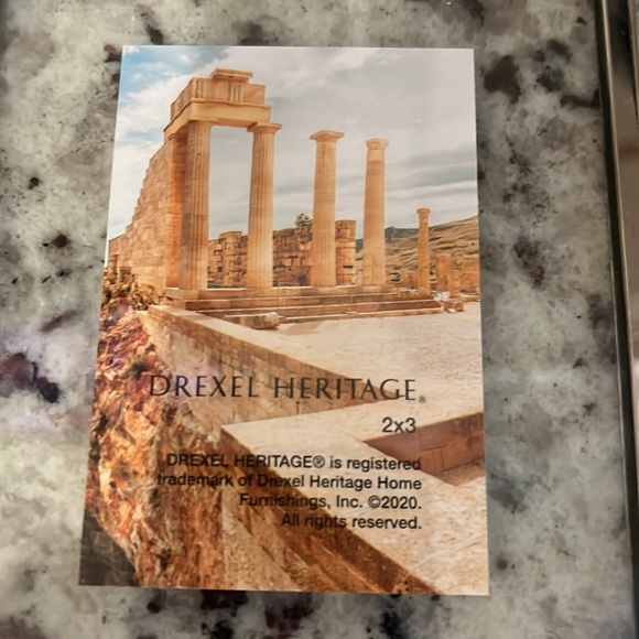 Metal/glass Drexel heritage picture frame - Picture 3 of 5